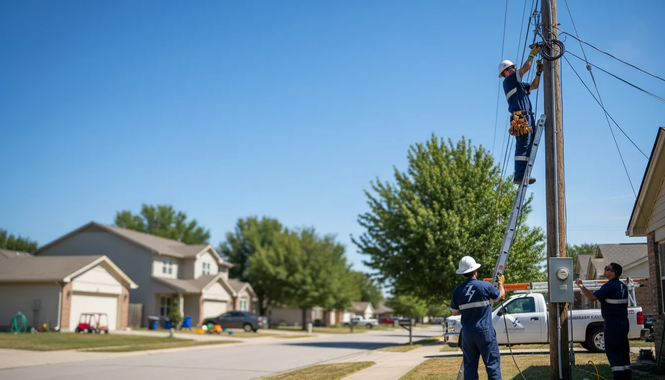 Residential electrician providing installation services in Calumet, IA